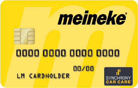 meineke SYNCHRONY CAR CARE Card