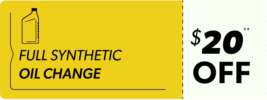 FULL SYNTHETIC OIL CHANGE | $20 OFF**